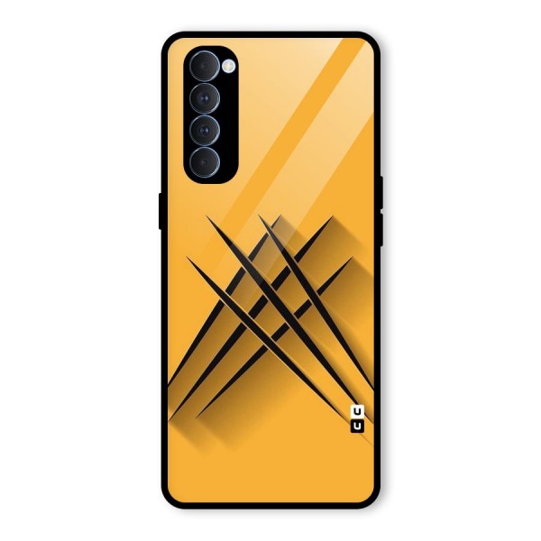 Black Paws Glass Back Case for Oppo Reno4 Pro