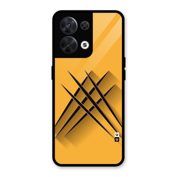 Black Paws Glass Back Case for Oppo Reno8 5G