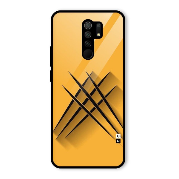 Black Paws Glass Back Case for Redmi 9 Prime