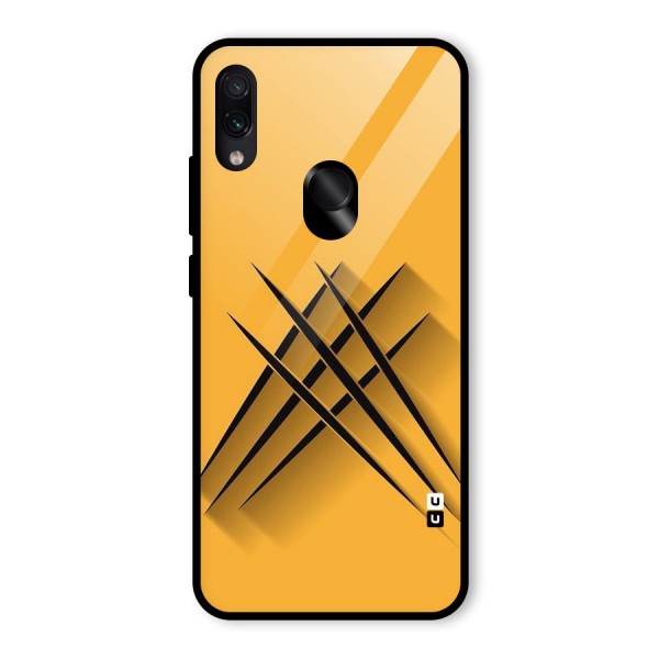 Black Paws Glass Back Case for Redmi Note 7