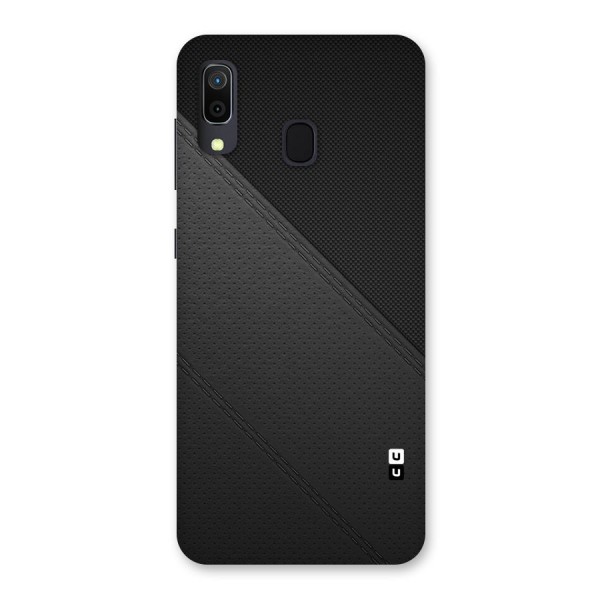 Black Polka Stripe Back Case for Galaxy A20