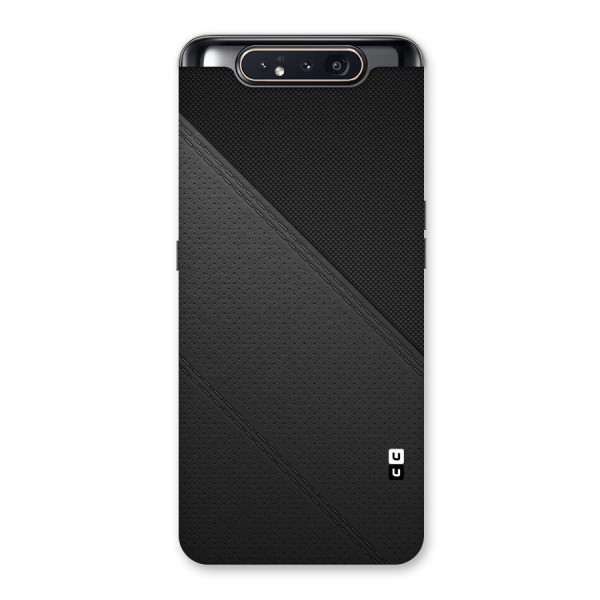 Black Polka Stripe Back Case for Galaxy A80