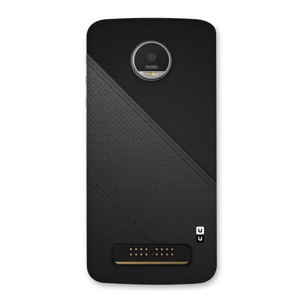 Black Polka Stripe Back Case for Moto Z Play