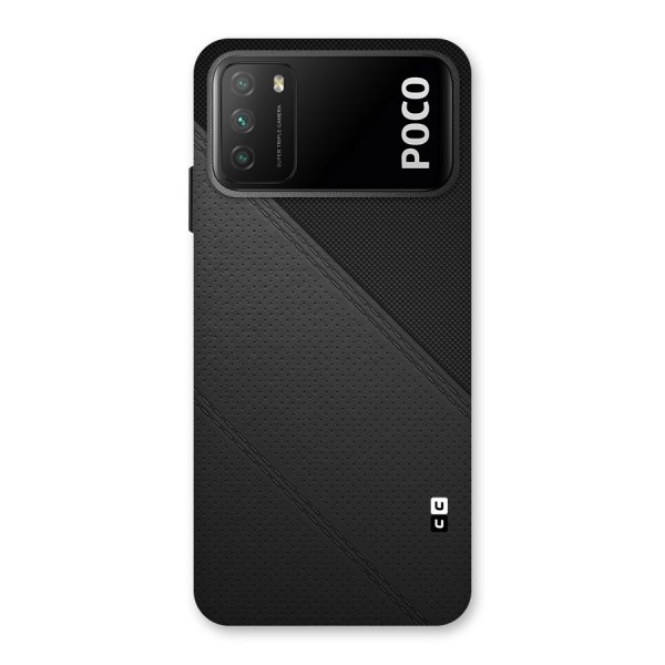 Black Polka Stripe Back Case for Poco M3