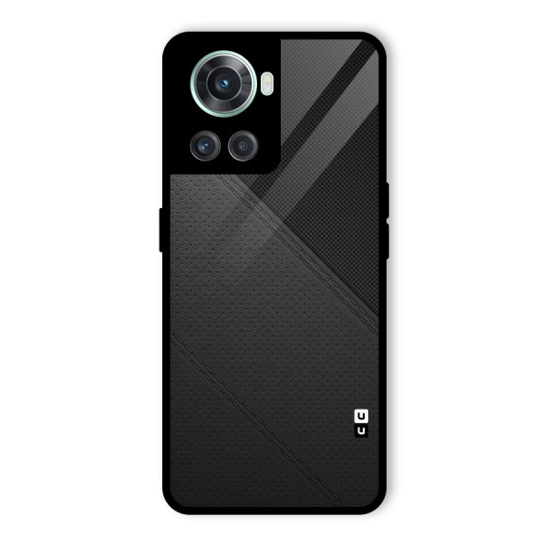 Black Polka Stripe Glass Back Case for OnePlus 10R