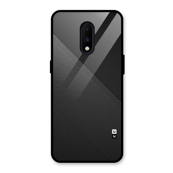 Black Polka Stripe Glass Back Case for OnePlus 7