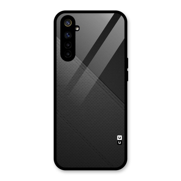 Black Polka Stripe Glass Back Case for Realme 6