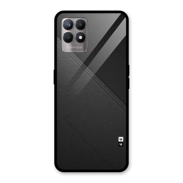 Black Polka Stripe Glass Back Case for Realme 8i