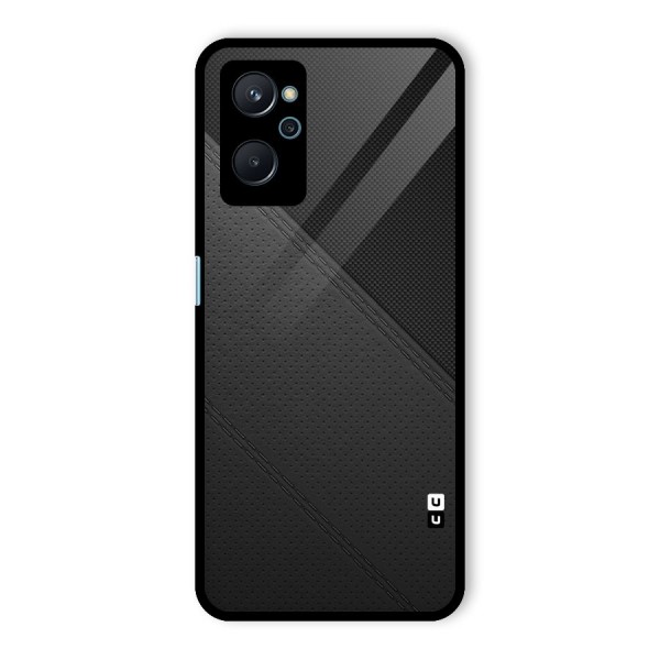 Black Polka Stripe Glass Back Case for Realme 9i