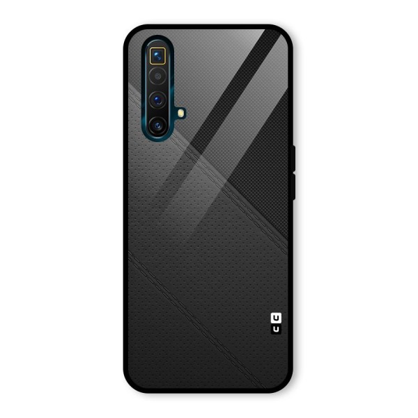 Black Polka Stripe Glass Back Case for Realme X3