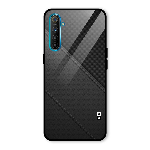 Black Polka Stripe Glass Back Case for Realme XT