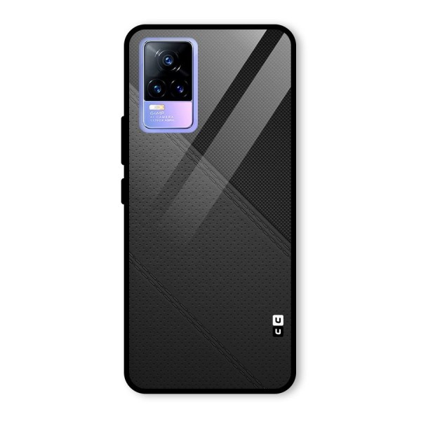 Black Polka Stripe Glass Back Case for Vivo Y73