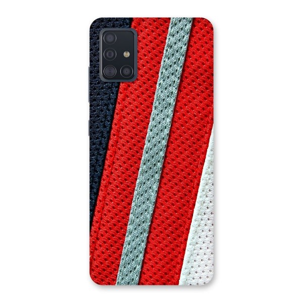 Black Red Grey Stripes Back Case for Galaxy A51