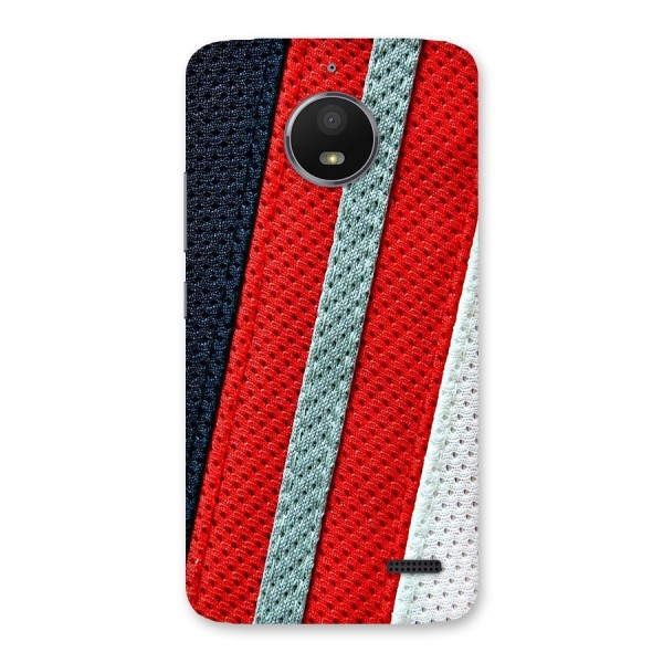 Black Red Grey Stripes Back Case for Moto E4