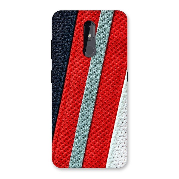 Black Red Grey Stripes Back Case for Nokia 3.2