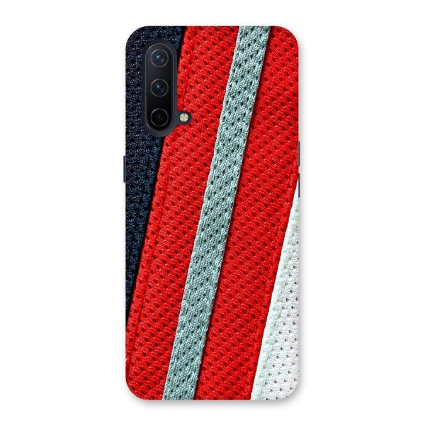 Black Red Grey Stripes Back Case for OnePlus Nord CE 5G