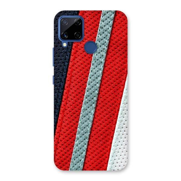 Black Red Grey Stripes Back Case for Realme C12