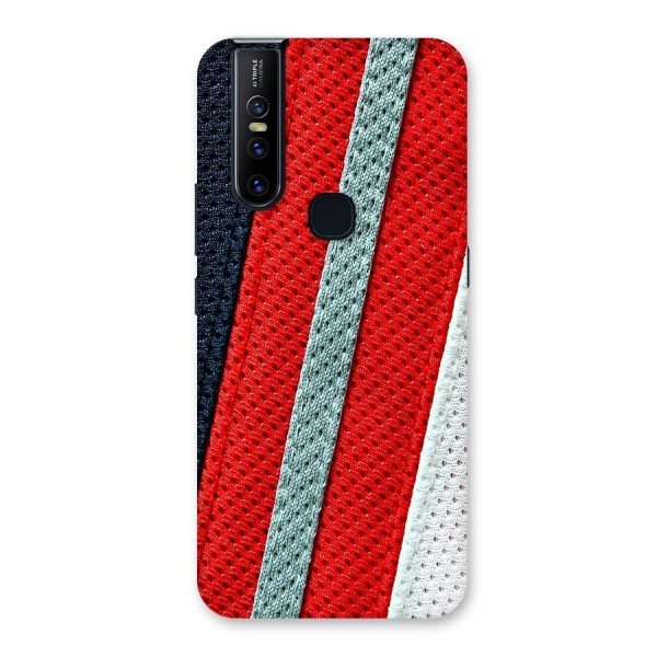 Black Red Grey Stripes Back Case for Vivo V15