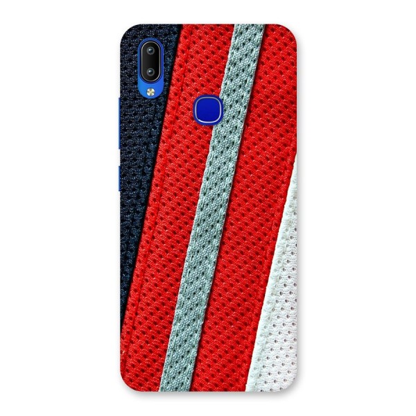 Black Red Grey Stripes Back Case for Vivo Y91