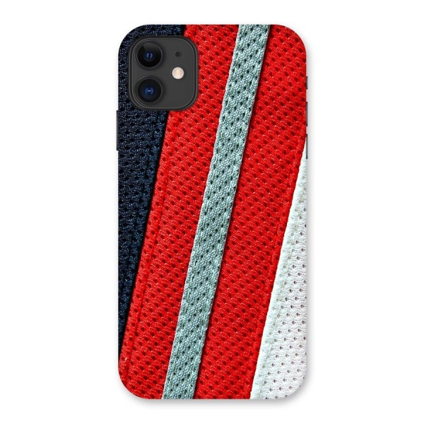 Black Red Grey Stripes Back Case for iPhone 11