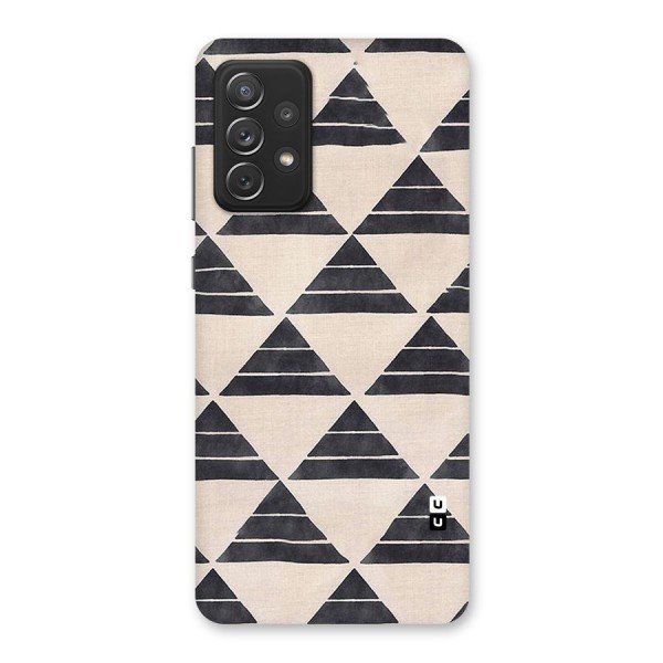 Black Slant Triangles Back Case for Galaxy A72