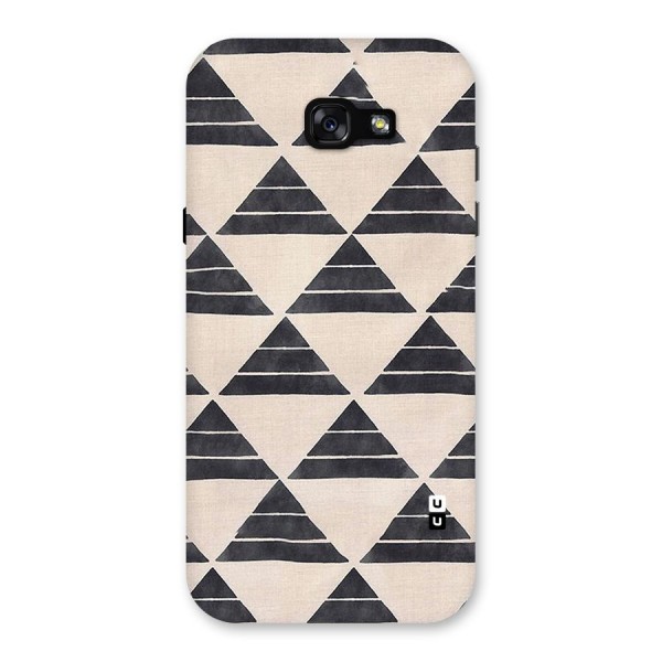 Black Slant Triangles Back Case for Galaxy A7 (2017)