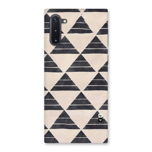 Black Slant Triangles Back Case for Galaxy Note 10