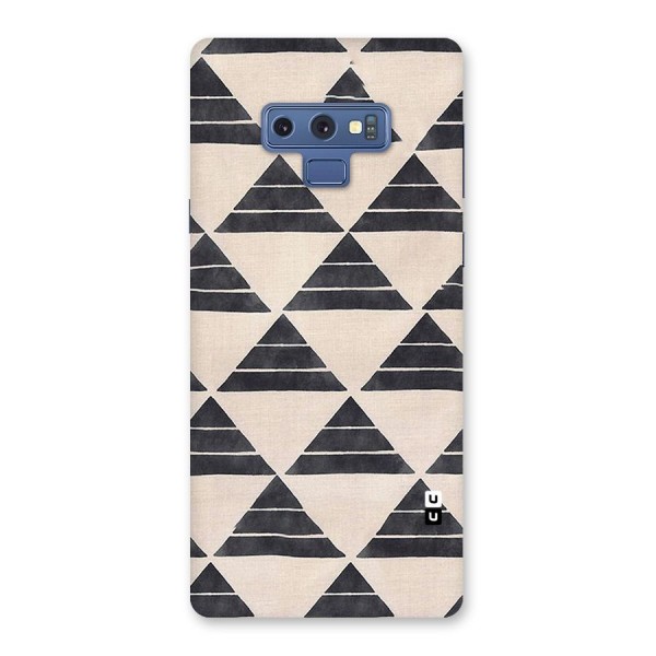 Black Slant Triangles Back Case for Galaxy Note 9