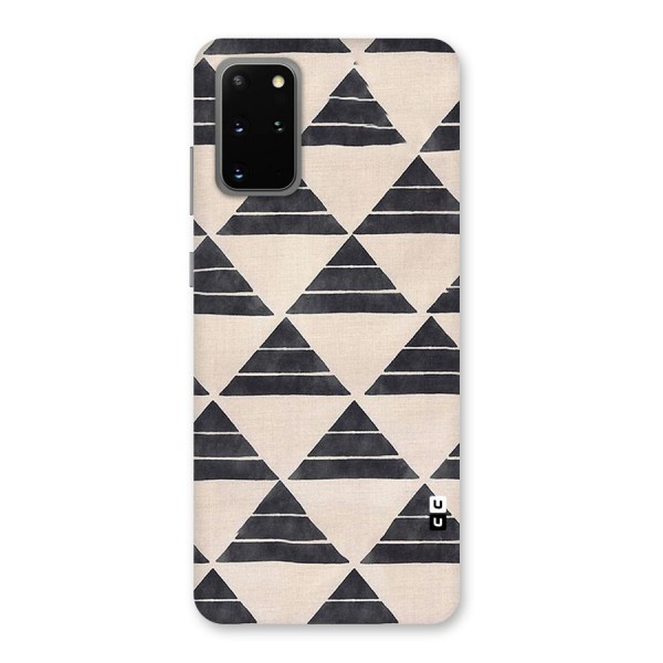 Black Slant Triangles Back Case for Galaxy S20 Plus