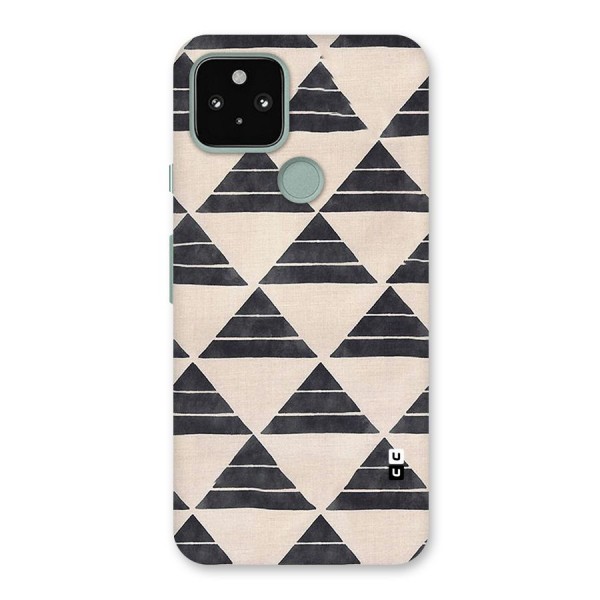 Black Slant Triangles Back Case for Google Pixel 5