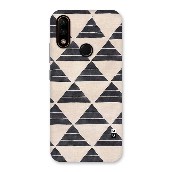 Black Slant Triangles Back Case for Lenovo A6 Note