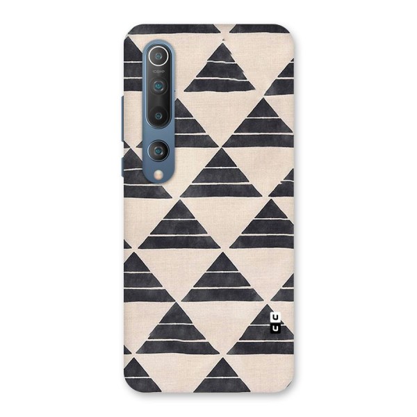 Black Slant Triangles Back Case for Mi 10