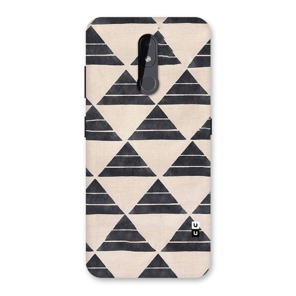 Black Slant Triangles Back Case for Nokia 3.2