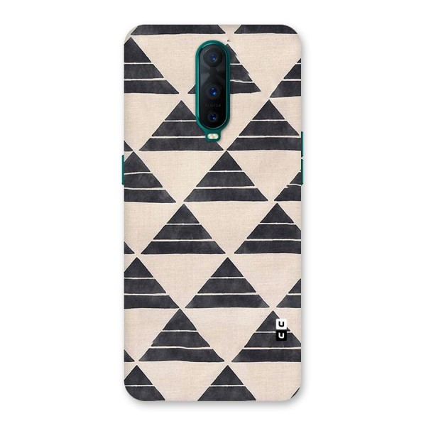 Black Slant Triangles Back Case for Oppo R17 Pro