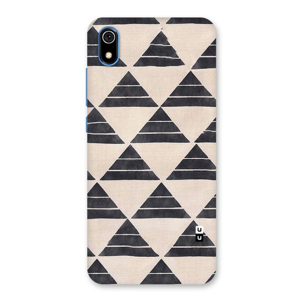 Black Slant Triangles Back Case for Redmi 7A