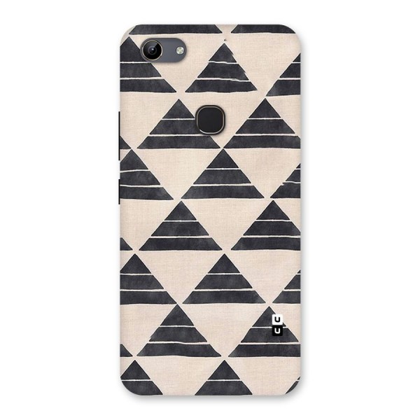 Black Slant Triangles Back Case for Vivo Y81