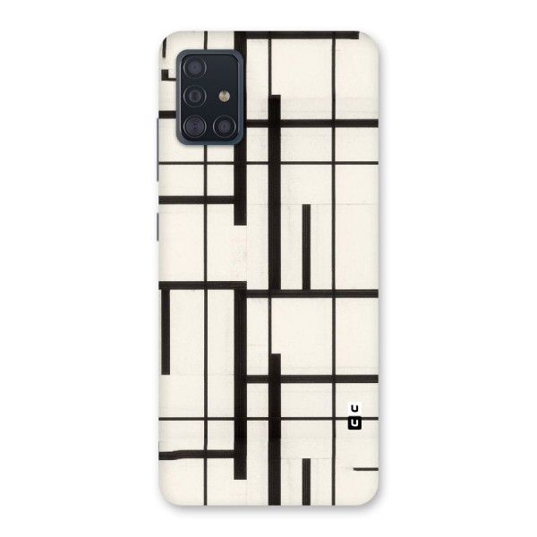 Black Unsymmetry Back Case for Galaxy A51