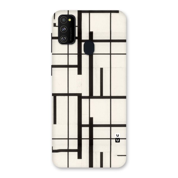 Black Unsymmetry Back Case for Galaxy M21