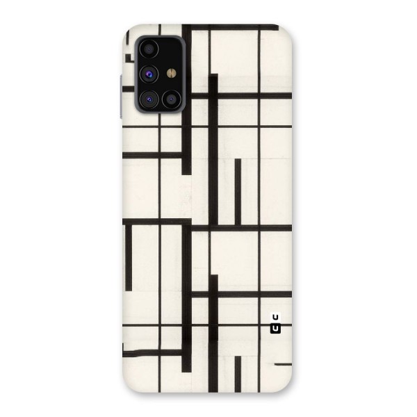 Black Unsymmetry Back Case for Galaxy M31s