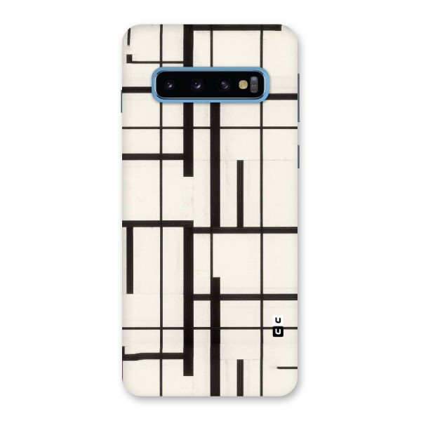 Black Unsymmetry Back Case for Galaxy S10