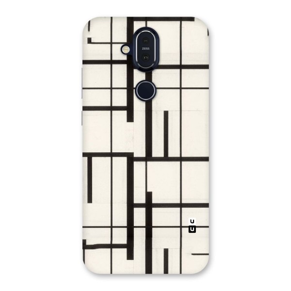 Black Unsymmetry Back Case for Nokia 8.1