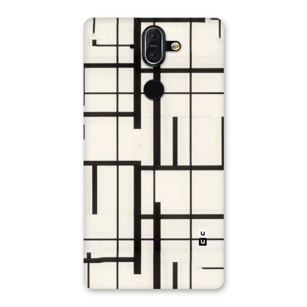 Black Unsymmetry Back Case for Nokia 8 Sirocco