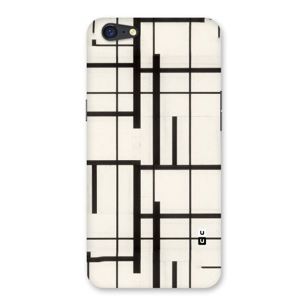 Black Unsymmetry Back Case for Oppo A71