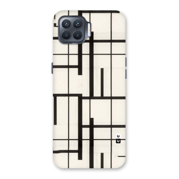 Black Unsymmetry Back Case for Oppo F17 Pro