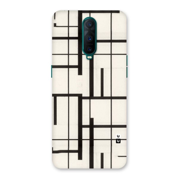 Black Unsymmetry Back Case for Oppo R17 Pro