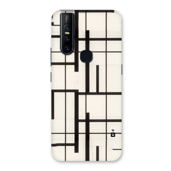 Black Unsymmetry Back Case for Vivo V15