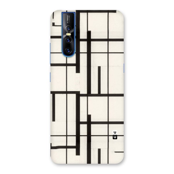 Black Unsymmetry Back Case for Vivo V15 Pro