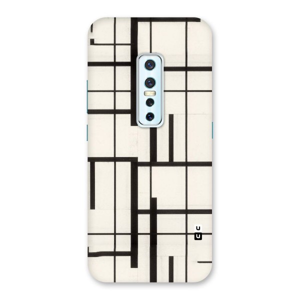 Black Unsymmetry Back Case for Vivo V17 Pro