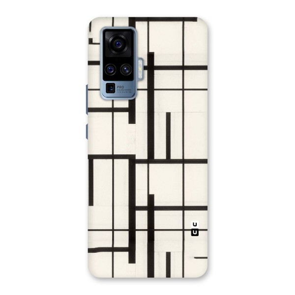 Black Unsymmetry Back Case for Vivo X50 Pro