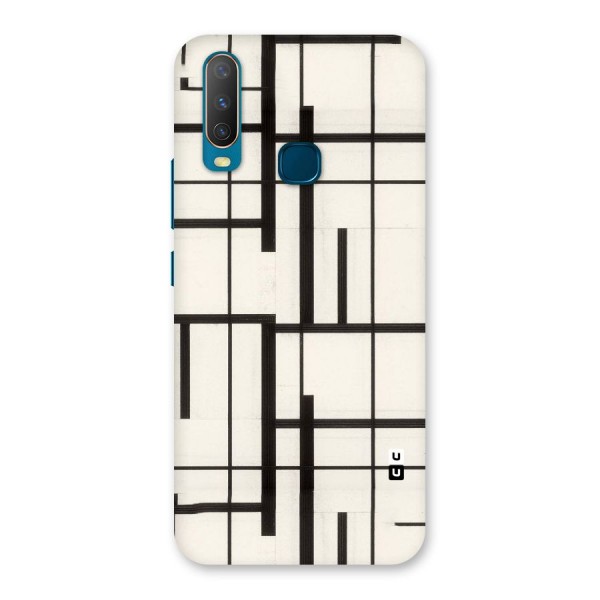 Black Unsymmetry Back Case for Vivo Y12